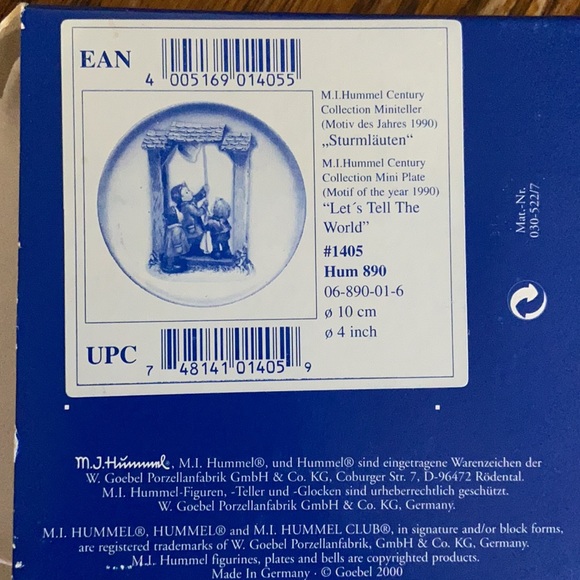 M.I. HUMMEL Century Collection Mini Plate - Picture 7 of 7